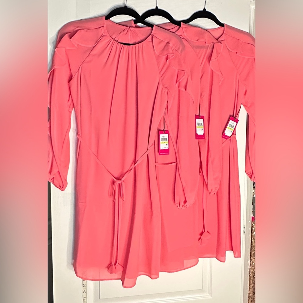 Vince Camuto Mini Dress, Coral Size 4 - Picture 4 of 7